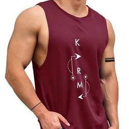 Men Typographic Print Sleeveless Vest-image-18