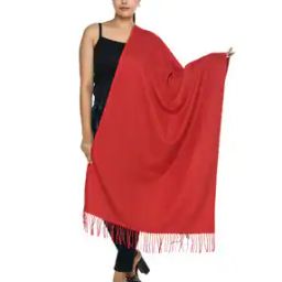 Woolen Stole with Tassels-image-36