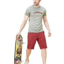 Flat-Front City Shorts with Insert Pockets-image-99