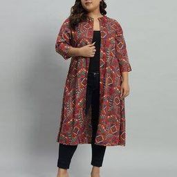 Printed Shrug with Kimono Sleeves-picture-21