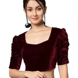 Women Self-design Slip-on Blouse-image-13