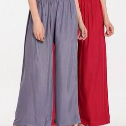 Pack of 2 Palazzos with Elasticated Waist-picture-4