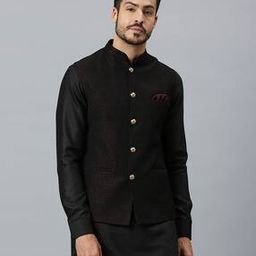 Nehru Jacket with Welt Pockets-picture-0
