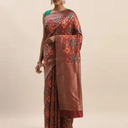 Printed Traditional Saree with Blouse Piece-image-49