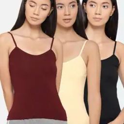 Pack of 3 Strappy Camisoles-picture-46