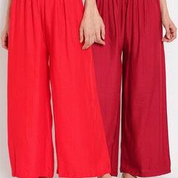 Pack of 2 Palazzos with Elasticated Waistband-picture-25