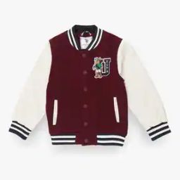Boys Brand Print Chuck Varsity Bomber Jacket-12