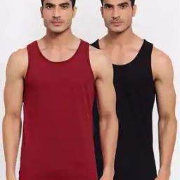 Pack of 2 Cotton Sleeveless Vest-image-111