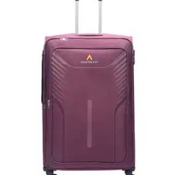 Men Logo Print Trolley Bag with Handle-35