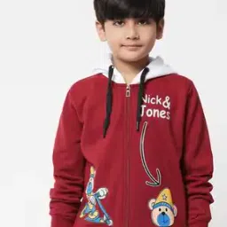 Graphic Print Zip-Front Hoodie-image-57