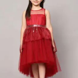 Girls Embellished Fit & Flare Dress-7