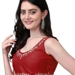 Women Embroidered Back-Open Blouse-image-33