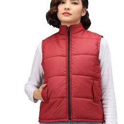 Solid Sleeveless  Jacket-30