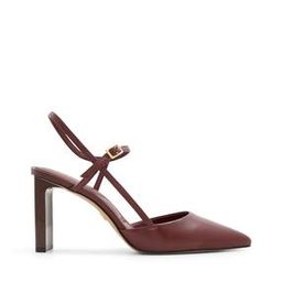 Women Pointed-Toe Heeled Sandals with Buckle Closure-40