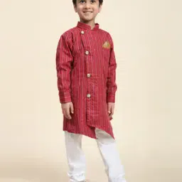 Striped Kurta Pyjama Set-image-49