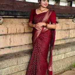 Women Kanjeevarram Silk Saree   -image-31