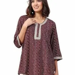 zelena Women Embellished Relaxed Fit Top-picture-30