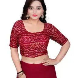 Women Front-Open Round-Neck Blouse-picture-22