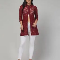Women Self-Design Regular Fit Shrug-31