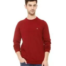 Crew-Neck Sweatshirt with Kangaroo Pocket-image-4