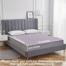 210 GSM Fitted Single Bed Mattress Protector-21