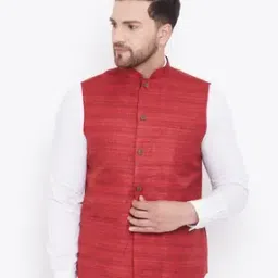 Mandarin-Collar Nehru Jacket-17