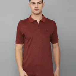 Regular Fit Geometric Print Polo T-Shirt-image-5