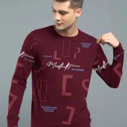 Printed Slim Fit Crew-neck Sweatshirt-image-4