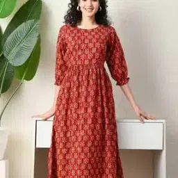 Women Printed Fit & Flare Dress-picture-51