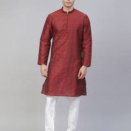 manq Men Regular Fit Long Kurta-picture-2