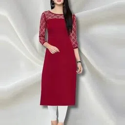 zelzis Women Embroidered Straight Kurti-picture-6