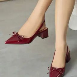 Women Pointed-Toe Chunky Heeled Sandals-30