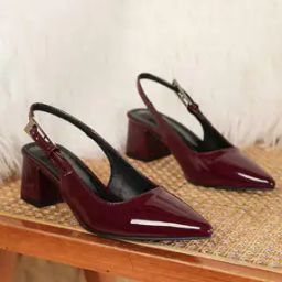Women High Peeped Chunky Heeled Sandals-12