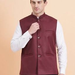 Men Slim Fit Nehru Jacket-51