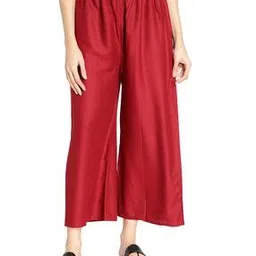 Relaxed Fit Ankle-Length Palazzos-image-70