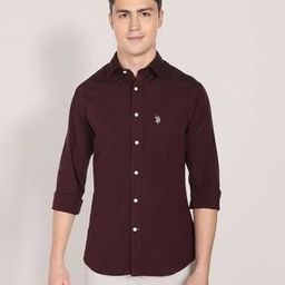 u.s. polo assn. Cut-Away Collar Patched-Pocket Shirt-picture-1