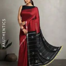 Cotton Handloom Saree with Tassels-picture-17