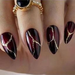 Set of 24 Artificial Reusable Nails-31