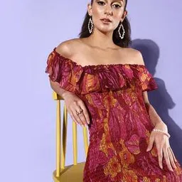 Floral Print Sheath Dress-image-58