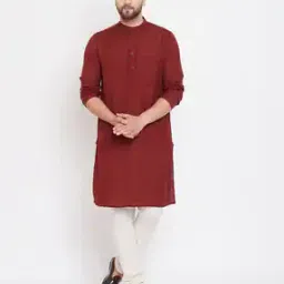 Mandarin Collar Long Kurta-image-36