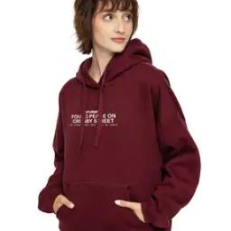 Women Typographic Print Regular Fit Hoodie-picture-28