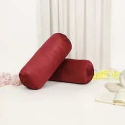 Set of 2 Velvet Foil Work Decorative Bolster Cover -picture-49