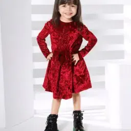 Girls Fit and Flare Dress-image-72