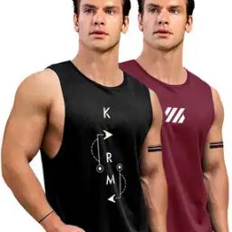 Pack of 2 Men Sleeveless Vests-image-7