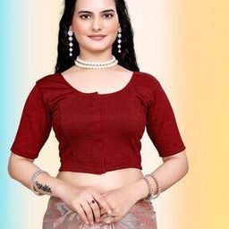 Women Front Open Round-Neck Blouse-image-75