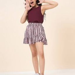 Girls Striped Skirts with Top-image-69