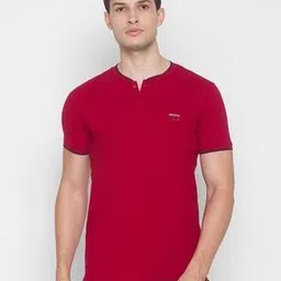 spykar Men Slim Fit Henley T-Shirt-picture-45
