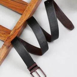 Men Reversible Belt with Tang-Buckle Closure-image-4