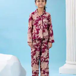 say Floral Print Top with Pants Set-picture-30