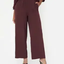 Kalki x Max Women Striped Wide Leg Trousers-image-34